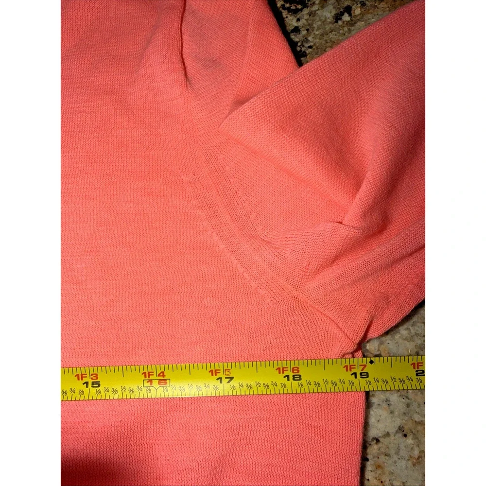 J.Crew Coral Pink Crewneck Sweater Small Knit Pullover